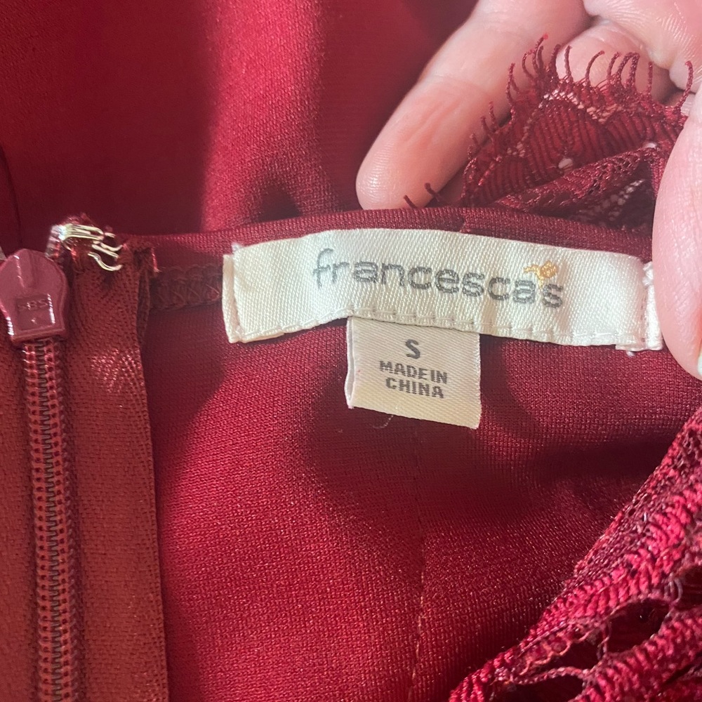 Worn once! Beautiful maroon dress!